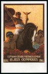 Stamp of Olympics » 1912-1916 Intervening Championships 1914 Paris Olympic Congress: Official postcard sent by a delegate, unused postcard and programme