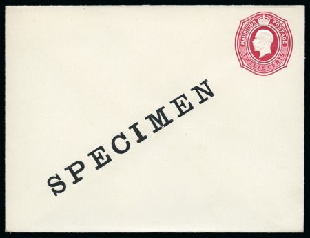 Stamp of Mauritius 1886-1952 Postal Stationery: Collection of the UPU unused stationery incl. SPECIMENS