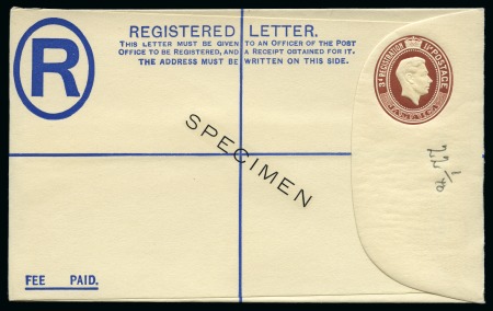 Stamp of Jamaica 1886-1952 Postal Stationery: Collection of the UPU unused stationery incl. SPECIMENS