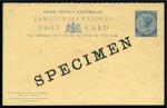 Stamp of Jamaica 1886-1952 Postal Stationery: Collection of the UPU unused stationery incl. SPECIMENS