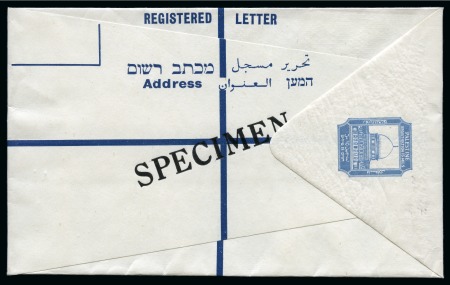 Stamp of Palestine and Holy Land 1927-45 Postal Stationery: Collection of the UPU unused unused stationery incl. SPECIMENS