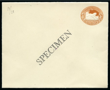 Stamp of Malaysia » Malaysian States Collections and Lots 1884-1956 Postal Stationery: Collection of the UPU unused stationery incl. SPECIMENS