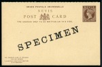Stamp of St. Kitts-Nevis 1884-1930 Postal Stationery: Collection of the UPU unused stationery incl. SPECIMENS