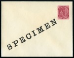 Stamp of St. Kitts-Nevis 1884-1930 Postal Stationery: Collection of the UPU unused stationery incl. SPECIMENS