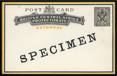 Stamp of Nyasaland 1891-1944 Postal Stationery: Collection of the UPU unused stationery incl. SPECIMENS