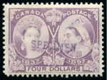Stamp of Canada » Canada and Provinces Collections 1851-1966 Old-time collection on large hand-drawn album pages incl. Specimens
