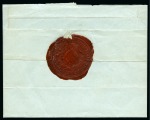 Stamp of Romania » Postal History » Principality of Wallachia » Cyrillic Post Handstamps Cover in Cyrillic from Bucharest to Craiova with intact wax seal
