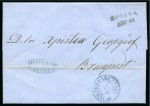 Stamp of Romania » Postal History » Wallachian Bilinear Cyrillic Handstamps BRAILA: 1860 (18.4) Entire letter addressed to Hristea