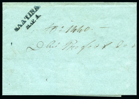 Stamp of Romania » Postal History » Wallachian Bilinear Cyrillic Handstamps SLATINA: Registered cover addressed to the Prefect