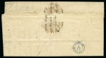 Stamp of Romania » Postal History » Double-circle Datestamps Double-circle ds of Berlad and Tekutsch on stampless cover