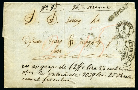 Stamp of Romania » Postal History » Double-circle Datestamps FRANCO FOLTICHENI on registered cover