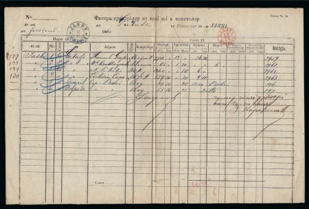 Stamp of Romania » Postal History » Postal Forms Waybill from Foksani