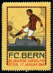 Stamp of Thematics » Sport and Games » Football SWITZERLAND: 1908-70, Collection with vignettes, Young Boys printed postcard, etc.