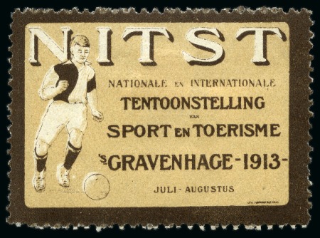 Stamp of Thematics » Sport and Games » Football NETHERLANDS: 1913-88, Collection written up on 13 album pages incl. vignettes, club printed envelopes, etc.