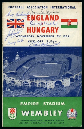 Stamp of Thematics » Sport and Games » Football HUNGARY: Collection written up in an album incl. specialised section on the famous defeats of England in 1953 and 1954