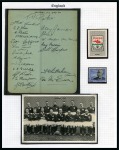 Stamp of Thematics » Sport and Games » Football ENGLAND: 1863-1974, Collection of English Football, with autographs, programmes, postcards, etc.