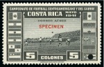 Stamp of Thematics » Sport and Games » Football COSTA RICA: 1941-69, Collection on 31 album pages incl. proofs, specimens, a missing colour variety, usages, etc.