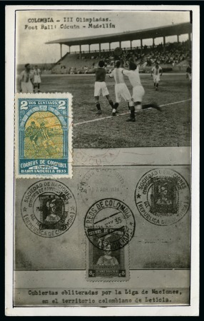 Stamp of Thematics » Sport and Games » Football COLUMBIA: 1935-61, Collection of Football/Sports stamps