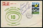 Stamp of Thematics » Sport and Games » Football BRAZIL: 1919-88, Collection written up in an album with autographs from Pele, Jairzinho, Romario, etc.