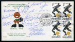 Stamp of Thematics » Sport and Games » Football BRAZIL: 1919-88, Collection written up in an album with autographs from Pele, Jairzinho, Romario, etc.