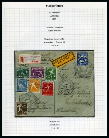 Stamp of Olympics » 1928 Amsterdam » Issued Stamps, Covers and Cancellations 1928 Amsterdam collection written up in an album with emphasis on Football