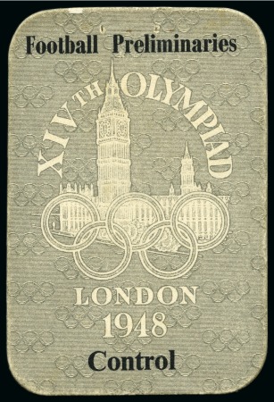 Stamp of Olympics » 1948 London 1948 London collection in an album specialising in Football with autographs, programmes, tickets, etc.