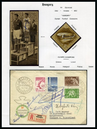 Stamp of Olympics » 1952 Helsinki 1952 Helsinki collection written up in an album with emphasis on football