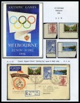 Stamp of Olympics » 1956 Melbourne 1956 Melbourne collection written up in an album specialising in Football