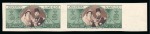 Stamp of Egypt » Commemoratives 1938 King Farouk's 18th Birthday £E1 right marginal imperforate pair