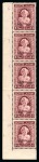 Stamp of Egypt » Commemoratives 1943 5th Birthday of Princess Ferial 5m+5m overprint essays from pane A, in left marginal block of 10 and strip of 5 making up the complete left hand side of the pane from rows 1-10