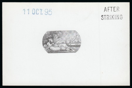 Stamp of Egypt » Commemoratives 1895 Winter Festivals Foundation De La Rue die proof of the centre only in black on glossy card