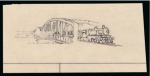 Stamp of Egypt » Commemoratives 1933 International Railway Congress group of four hand drawn unadopted essays in ink depicting the Mansura Bridge