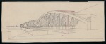 Stamp of Egypt » Commemoratives 1933 International Railway Congress group of five hand drawn unadopted essays in ink depicting the Dessuq Bridge (1) and Zifta Bridge (4)