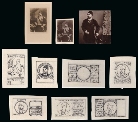 Stamp of Egypt » Commemoratives 1934 UPU Congress group of 10 photographic and pen and ink essays