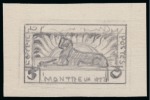 Stamp of Egypt » Commemoratives 1937 Abolition of Capitulations at the Montreux Conference group of five hand-drawn essays for the unadopted Sphinx design