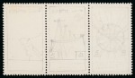 Stamp of Egypt » Commemoratives 1938 International Telecommunications Conference group of eight pencil-sketched essays on perforated carton paper