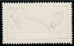 Stamp of Egypt » Commemoratives 1938 International Telecommunications Conference group of eight pencil-sketched essays on perforated carton paper