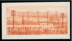 Stamp of Egypt » Commemoratives 1938 International Telecommunications Conference group of three essays for an unadopted design for the centre