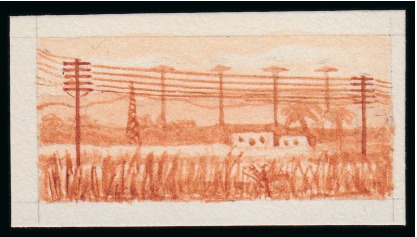 Stamp of Egypt » Commemoratives 1938 International Telecommunications Conference group of three essays for an unadopted design for the centre