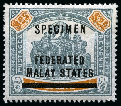 Stamp of Malaysia » Malaysian States Collections and Lots 1891-1952, Old-time mint and used collection on 26 large hand-drawn album pages