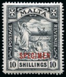Stamp of Malta 1860-1997, Old-time unused collection on 34 large