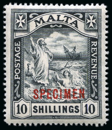 Stamp of Malta 1860-1997, Old-time unused collection on 34 large