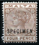 Stamp of Malta 1860-1997, Old-time unused collection on 34 large