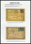 Stamp of France AMERIQUE DU NORDCollection de 18 lettres sur pages
