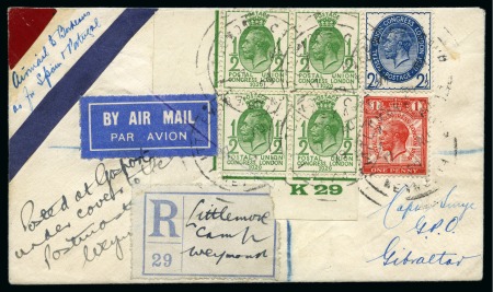 Stamp of Great Britain » King George V 1929 PUC group of covers incl. two first day covers