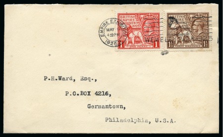 Stamp of Great Britain » King George V 1925 (May 9) British Empire Exhibition 1d and 1 1/2d