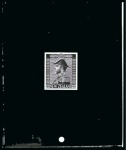 Stamp of New Zealand 1926 Admiral die proof in black with black surround