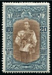 Stamp of Thailand 1883-1967 Old-time collection on eight large hand-drawn