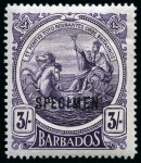 Stamp of Barbados 1852-1967 Old-time collection on nine large hand-drawn
