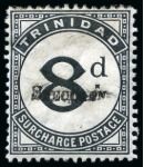 Stamp of Trinidad and Tobago 1881-1965 Old-time collection on nine large hand-drawn